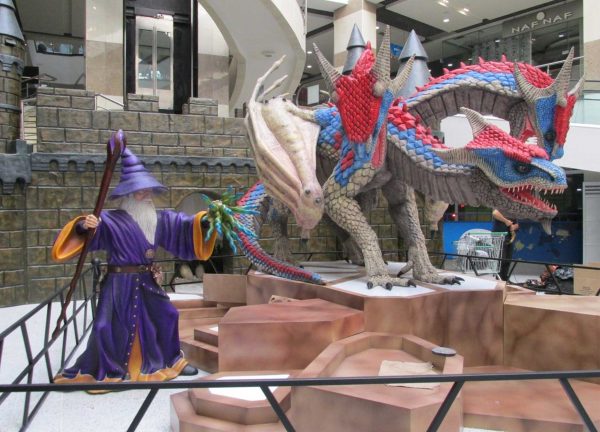 Three-Headed Animatronic Dragon