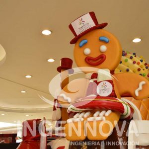 Animatronic and Interactive Gingerbread Cookie.